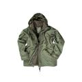 MIL-TEC Trilam Wet Weather Jacket w/ Fleece Liner - Men's OD Green Medium 10615001-903