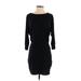 Express Casual Dress - Mini: Black Solid Dresses - Women's Size X-Small