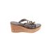 Sam Edelman Wedges: Flip-Flop Platform Casual Brown Solid Shoes - Women's Size 7 - Open Toe