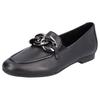 Loafer REMONTE, Damen, Gr. 40, schwarz, Leder, elegant, Schuhe, Slipper, Businness Schuh mit auffälliger Zierkette