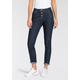 5-Pocket-Jeans PLEASE JEANS Gr. L (40), N-Gr, blau (dk blau) Damen Jeans 5-Pocket-Jeans