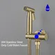 ULA-Ensemble de douche bidet à eau froide unique robinet en laiton brossé pulvérisateur de bidet