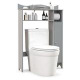 Wildon Home® Cadin Freestanding Over-the-Toilet Storage Manufactured Wood in Gray | 43.5 H x 29.5 W x 8 D in | Wayfair
