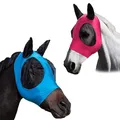 Couvre-oreilles en maille respirante pour équitation équipement cheval masque anti-mouches