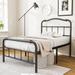 Williston Forge Ashwyn Heavy Duty Steel Slat Bed Frame w/ 18" High, Vintage Style, Anti Sway & Squeak Resistant Metal in Black | Wayfair