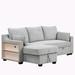 Gray Sectional - Latitude Run® 90" Pull Out Sleeper Sectional Polyester | 37 H x 90 W x 59.5 D in | Wayfair 6D7A8E7EF610486B87776B4169B27ECB
