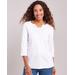 Blair Women's Essential Knit Layered Look Top - White - 3XL - Womens