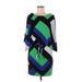 Jessica Simpson Casual Dress - Mini: Green Chevron Dresses - Women's Size X-Small