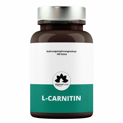 L-Carnitin Kapseln Hochdosiert - 500mg je Kapsel von VitaminFuchs 100 St