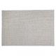 Tapis rect 160x230cm en laine tissée couleur blanc/gris chiné