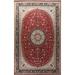 Vegetable Dye Nain Persian Area Rug Hand-knotted Large Wool Carpet - 12'1" x 19'1"