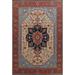 Geometric Heriz Serapi Turkish Oriental Area Rug Handmade Wool Carpet - 9'9" x 13'0"