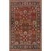 Vegetable Dye Mahal Persian Antique Area Rug Handmade Wool Carpet - 7'0"x 10'7"