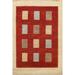 Geometric Modern Gabbeh Kashkoli Oriental Area Rug Wool Handmade - 6'0" x 7'7"