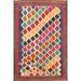 Tribal Kilim Shiraz Persian Kitchen Area Rug Flat-weave Wool Carpet - 2'9" x 3'11"