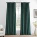Exclusive Fabrics Simply Velvet Room Darkening Curtains 2 Panels Set - Velvet Window Curtains for Living Room & Bedroom