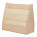 Wood Designs 4 Shelves Double Side Book Display Storage Unit, Durable Birch Wood Toddler Bookcase for Montessori, School - 29"