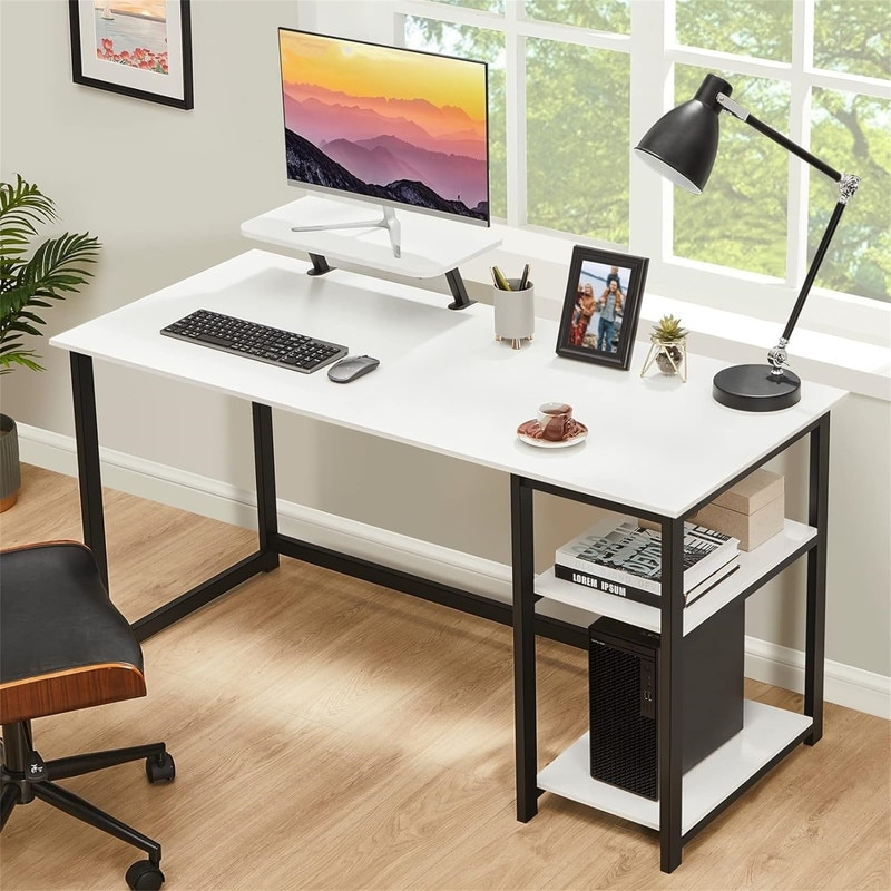 Computer Home Office Desk with Monitor Stand