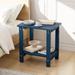 CHERIE HOME 2-Tier Accent Table, End Table, Waterproof HIPS Side Table, Weather-Resistant, Indoor & Outdoor