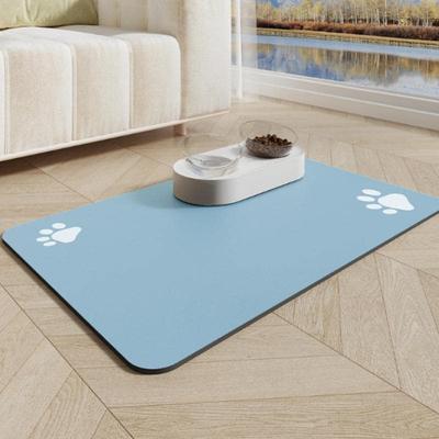 Pet Feeding Mat-Absorbent Dog Mat for Food and Water Bowl