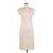 De Collection Casual Dress - Sheath: Tan Solid Dresses - Women's Size Large