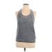 Reebok Active Tank Top: Gray Activewear - Women's Size X-Large