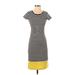 De Collection Casual Dress - Sheath: Black Stripes Dresses - Women's Size X-Small