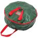 1pc Christmas Wreath Storage Bag Premium Plastic Round Storage Bag Xmas Gift Bag