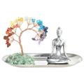 HYmarket Faux Crystal Tree Ornament - Meditation Contemplation Symbolizing Good Fortune Standing Desktop Decor Ornament for Household Accessories