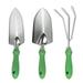 Uxcell Garden Tool Set Garden Hand Weeder Kit Includes Hand Removal Weeder&Measuring Weeder&Hand Cultivator Green