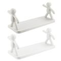 2 Pcs Figure Rack Storage Shelf Kitchen Storage Rack Bathroom Shelf Plant Hanger Stand Sundries Storage Racks