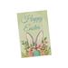 koolsoo Happy Easter Garden Flag Rabbit Egg Small Yard Flag Happy Easter Egg Decorative Linen Easter Yard Flag for Spring House Decor