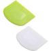 2 Pieces Dough Scraper Bowl Scraper Food-Safe Plastic Dough Cutter Flexible Plastic Scraper Practical Bench Scraper