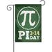 Funny Pi Day Spiral Pi Math 3.14 Garden Flag Perfect Decoration Yard 12x18 Inch Double Sided Outdoor Decoration Party Farmhouse DÃ©cor Banner