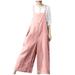 Posijego Womens Baggy Overalls Spaghetti Strap Square Neck Wide Leg Rompers 2024 Summer Jumpsuit for Ladies