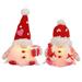 EFINNY Valentines Day Decor Valentine Gnomes Plush Valentines Day Decoration Valentines Home Table Decor Scandinavian Tomte Elf Gnomes Ornaments Sweet Valentines Day Gifts for Him Her (2 Pack)