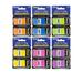 Neon Page Markers Dispensers 1X1.7 Neon Colored PET Flag Index Tabs Page Marker Bookmarks File Tab (60 Flags/Pack) 6-Packs