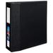 3 ring binder with label holder 4 inch ezd rings 4.5 inch spine 1 black binder (79994)