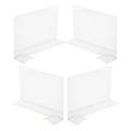 4 Pcs Partition Plate Storage Drawers Bookshelf Dividers Storage Shelfs Bookcase Clear Shelf Dividers Shelf Separators