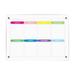 Dgankt Acrylic Calendar Board Refrigerator Magnetic Display Board Weekly Calendar Monthly Calendar Erasable Magnetic Suction Writing Messages Dry Wiping Board