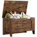 Soonbuy Storage Chest 30 Wooden Storage Trunk Supports 350 lb Rustic Brown