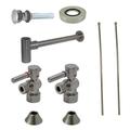 Comtemporary Plumbing Sink Trim Kit with Bottle Trap for Vessel Sink - Satin Nickel