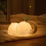 Home Decor ZKCCNUK LightsRechargeable Baby Dumbo Cute Lamp Silicone Pat Night Light For Kids Bedroom Portable Induction Design Creative Bedside Stand Children s Gifts Lamps Clearance