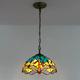 Orinova Tiffany Style Pendant Light Vintage Swag Ceiling Lamp Hanging Lamp for Living Room Bedroom or Porch 12 D