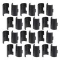 30 Pairs Shelf Blackriflecoffee Clips for Fixing Wire Shelving Sleeves Retaining Clip Lock Clip Steel Wire Abs