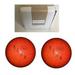 BuyBocceBalls New Listing - (4 3/4 inch- 3lbs. 10 oz.) Pack of 2 EPCO Duckpin Bowling Balls- Neon Speckled - Orange