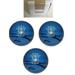 BuyBocceBalls New Listing (5 inch- 3lbs. 12oz.) - 3 Balls - EPCO Duckpin Bowling Ball - Cobra Pro Rubber - Blue & Black