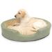 Open Box K&H Pet Products Thermo-Snuggly Sleeper Heated Pet Bed 31 X 24 X 5 Sage/Tan