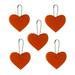 Spring Savings Clearance Items!Zeceouar Valentine S Day Decorat Heart-Shaped 5Pcs Reflective Pendant Outdoor Reflective Pendant Heart Shaped Reflective Suitable for Backpack Riding Walking Running