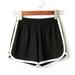 Munlar Women s Shorts Workout Shorts Elastic Waist Black Athletic Shorts Summer Yoag Golf Gym Shorts for Women
